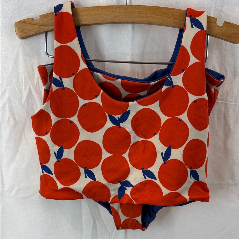 Hanna Andersson Kids Bikini - Red and Blue Apple Design